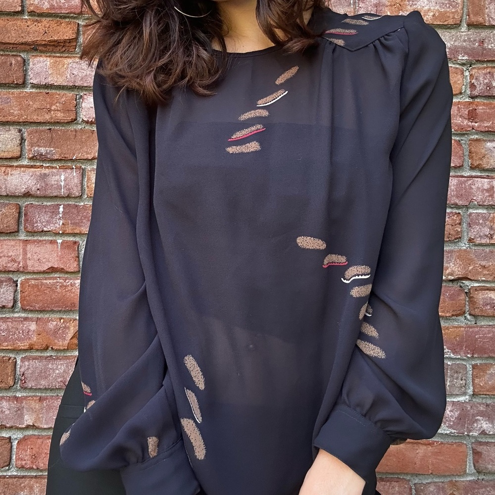 Vintage Christian Dior blouse with very light shoulder pads